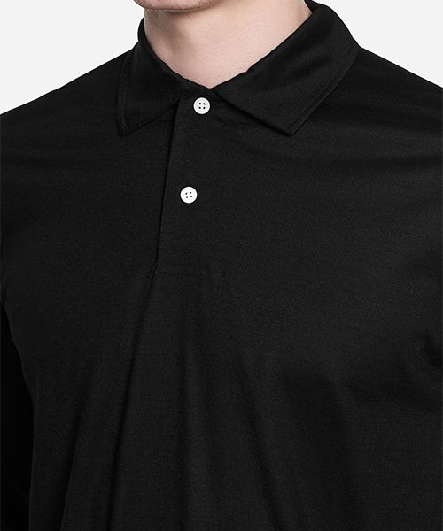 Saturdays NYC（サタデーズ ニューヨークシティ ）の「Sanders Long Sleeve Wool Polo（ポロシャツ・メンズ・オリーブ/レンガ/ブラック・M/X-SMALL/S/L）」の12枚目の写真