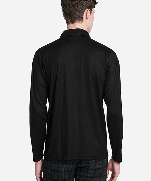 Saturdays NYC（サタデーズ ニューヨークシティ ）の「Sanders Long Sleeve Wool Polo（ポロシャツ・メンズ・オリーブ/レンガ/ブラック・M/X-SMALL/S/L）」の14枚目の写真