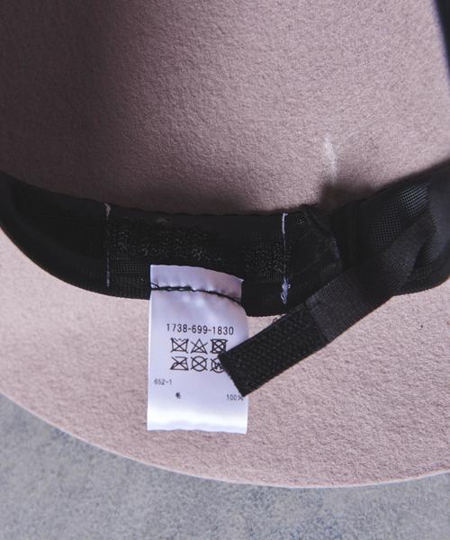 UNITED ARROWS（ユナイテッドアローズ）の「UWSC MANNISH フェルト ハット ◆（ハット・レディース・ブラック/ライトグレー・FREE）」の10枚目の写真