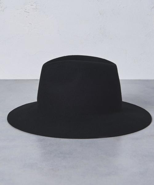 UNITED ARROWS（ユナイテッドアローズ）の「UWSC MANNISH フェルト ハット ◆（ハット・レディース・ブラック/ライトグレー・FREE）」の12枚目の写真