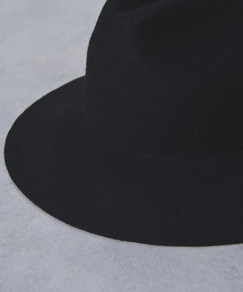 UNITED ARROWS（ユナイテッドアローズ）の「UWSC MANNISH フェルト ハット ◆（ハット・レディース・ブラック/ライトグレー・FREE）」の11枚目の写真