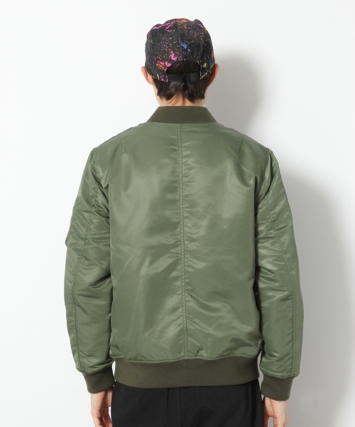 RAGEBLUE（レイジブルー）の「＜シンサレート素材使用＞MA-1/774301（MA-1・メンズ・オリーブ/パープル/ブラック・MEDIUM/LARGE/X-LARGE）」の10枚目の写真