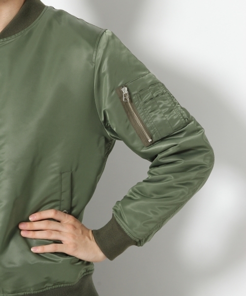 RAGEBLUE（レイジブルー）の「＜シンサレート素材使用＞MA-1/774301（MA-1・メンズ・オリーブ/パープル/ブラック・MEDIUM/LARGE/X-LARGE）」の22枚目の写真