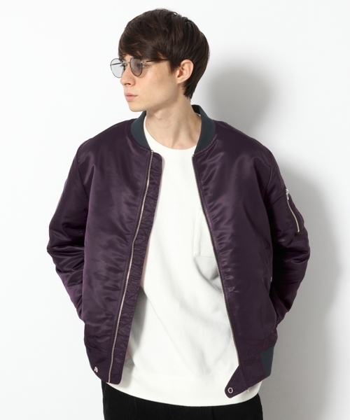 RAGEBLUE（レイジブルー）の「＜シンサレート素材使用＞MA-1/774301（MA-1・メンズ・オリーブ/パープル/ブラック・MEDIUM/LARGE/X-LARGE）」の19枚目の写真