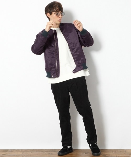 RAGEBLUE（レイジブルー）の「＜シンサレート素材使用＞MA-1/774301（MA-1・メンズ・オリーブ/パープル/ブラック・MEDIUM/LARGE/X-LARGE）」の13枚目の写真