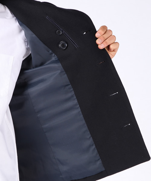 green label relaxing（グリーンレーベルリラクシング）の「◎MILI/MELTON SHORT Pコート（ピーコート・メンズ・ブラック/オリーブ/ネイビー・X-SMALL/SMALL/MEDIUM/LARGE/X-LARGE）」の9枚目の写真