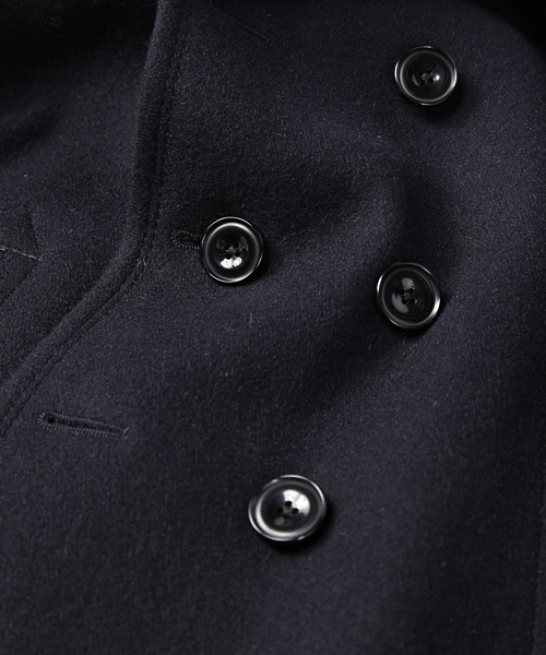 green label relaxing（グリーンレーベルリラクシング）の「◎MILI/MELTON SHORT Pコート（ピーコート・メンズ・ブラック/オリーブ/ネイビー・X-SMALL/SMALL/MEDIUM/LARGE/X-LARGE）」の10枚目の写真