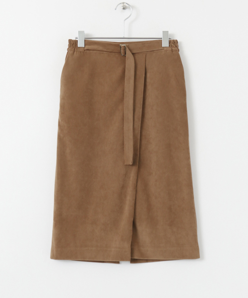 URBAN RESEARCH（アーバンリサーチ）の「サテンムースタックスカート（スカート・レディース・ネイビー/カーキ/キャメル・FREE）」の16枚目の写真