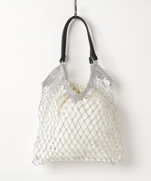 LOWRYS FARM(ローリーズファーム)の「FLハンドルメッシュトート 779557 (トートバッグ・レディース・ブラウン/シルバー/ブラック・FREE)」の4枚目の写真