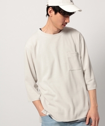 GLOBAL WORK | 【吸水速乾】カノコWフェイスTEE7分袖/788447(Tシャツ/カットソー)