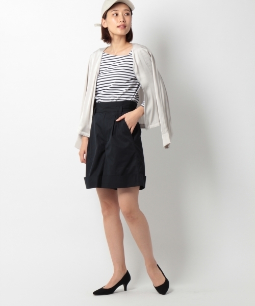 laboratory work（ラボラトリーワーク）の「ショートターンナップパンツ（その他パンツ・レディース・ベージュ/ネイビー/ナチュラル・MEDIUM）」の7枚目の写真