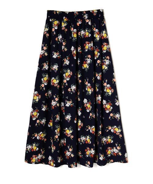 FREE'S MART（フリーズマート）の「ブーケフラワー柄ロングスカート（スカート・レディース・ホワイト系その他/ダークネイビー・FREE）」の16枚目の写真