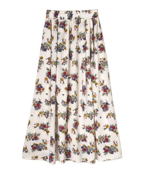 FREE'S MART（フリーズマート）の「ブーケフラワー柄ロングスカート（スカート・レディース・ホワイト系その他/ダークネイビー・FREE）」の13枚目の写真