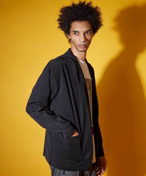 UNITED TOKYO（ユナイテッドトウキョウ）の「SOLOTEX（R）タフタジャージカーディガン（カーディガン/ボレロ・メンズ・ブラック/ベージュ/ネイビー・1/2/3）」の2枚目の写真