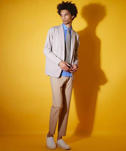 UNITED TOKYO（ユナイテッドトウキョウ）の「SOLOTEX（R）タフタジャージカーディガン（カーディガン/ボレロ・メンズ・ブラック/ベージュ/ネイビー・1/2/3）」の10枚目の写真