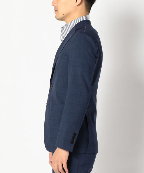 SHIPS（シップス）の「SD: 【セットアップ】ウォッシャブル ウィンドウペン ジャケット（テーラードジャケット・メンズ・ネイビー・42/44/46/48/50/52）」の4枚目の写真