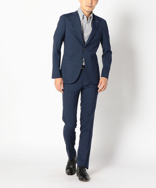 SHIPS（シップス）の「SD: 【セットアップ】ウォッシャブル ウィンドウペン ジャケット（テーラードジャケット・メンズ・ネイビー・42/44/46/48/50/52）」の3枚目の写真