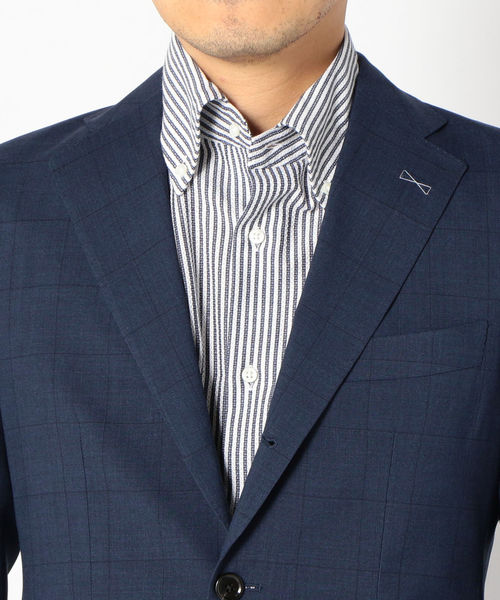 SHIPS（シップス）の「SD: 【セットアップ】ウォッシャブル ウィンドウペン ジャケット（テーラードジャケット・メンズ・ネイビー・42/44/46/48/50/52）」の9枚目の写真