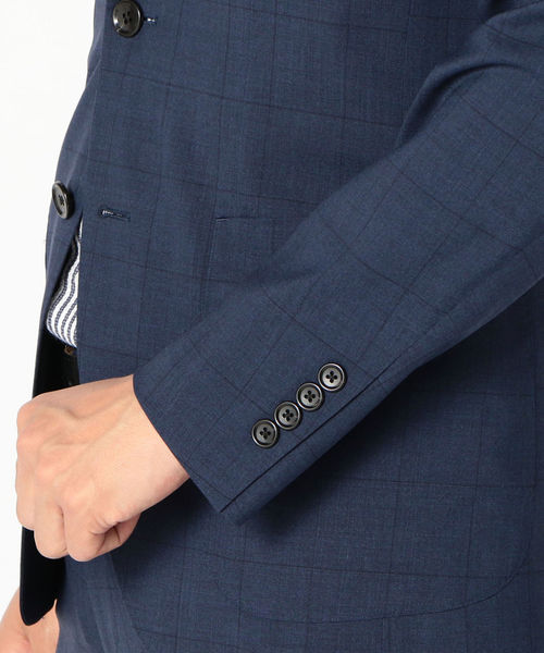 SHIPS（シップス）の「SD: 【セットアップ】ウォッシャブル ウィンドウペン ジャケット（テーラードジャケット・メンズ・ネイビー・42/44/46/48/50/52）」の10枚目の写真