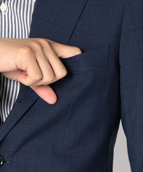 SHIPS（シップス）の「SD: 【セットアップ】ウォッシャブル ウィンドウペン ジャケット（テーラードジャケット・メンズ・ネイビー・42/44/46/48/50/52）」の11枚目の写真