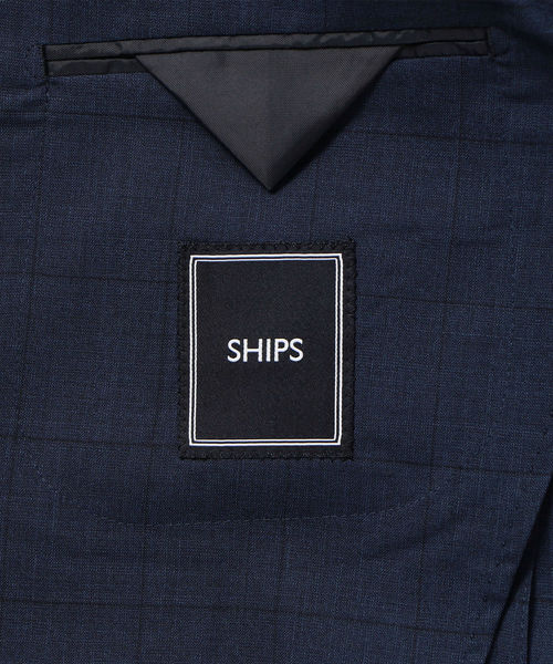 SHIPS（シップス）の「SD: 【セットアップ】ウォッシャブル ウィンドウペン ジャケット（テーラードジャケット・メンズ・ネイビー・42/44/46/48/50/52）」の7枚目の写真