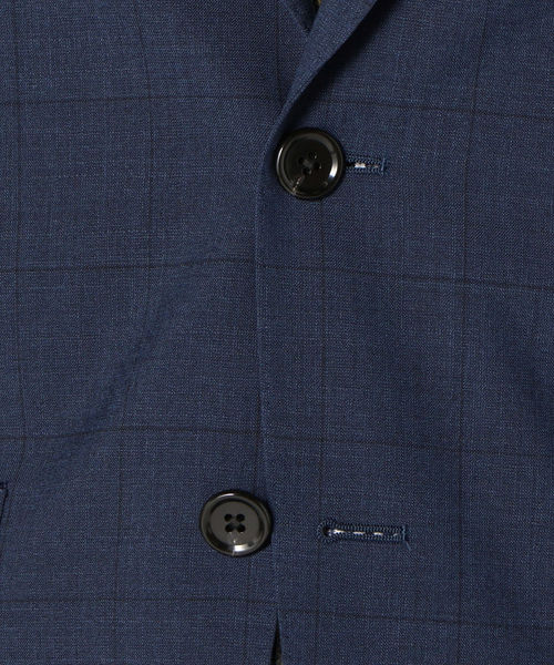 SHIPS（シップス）の「SD: 【セットアップ】ウォッシャブル ウィンドウペン ジャケット（テーラードジャケット・メンズ・ネイビー・42/44/46/48/50/52）」の6枚目の写真