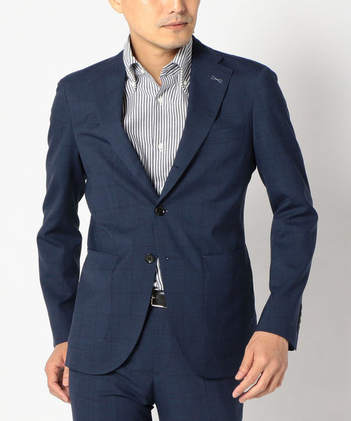 SHIPS（シップス）の「SD: 【セットアップ】ウォッシャブル ウィンドウペン ジャケット（テーラードジャケット・メンズ・ネイビー・42/44/46/48/50/52）」の13枚目の写真