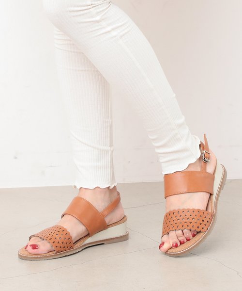 RAY CASSIN（レイカズン）の「ＹＩＬ　裾メロウリブレギンス（レギンス/スパッツ・レディース・ブラック/杢グレー/キナリ・FREE）」の2枚目の写真