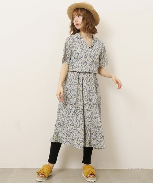 RAY CASSIN（レイカズン）の「ＹＩＬ　裾メロウリブレギンス（レギンス/スパッツ・レディース・ブラック/杢グレー/キナリ・FREE）」の5枚目の写真