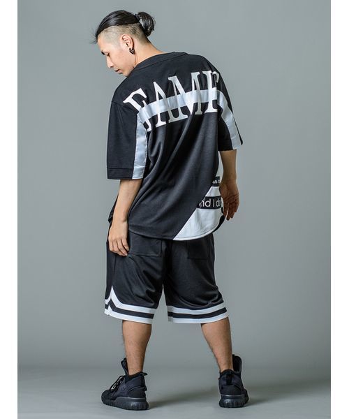 BLACK　EVOLUTION（ブラックエボリューション）の「BIGシルエット　ベースボールシャツ　ビッグシルエットTシャツ　ユニセックス（Tシャツ/カットソー・メンズ・ホワイト/ブラック・MEDIUM/LARGE/X-LARGE）」の11枚目の写真