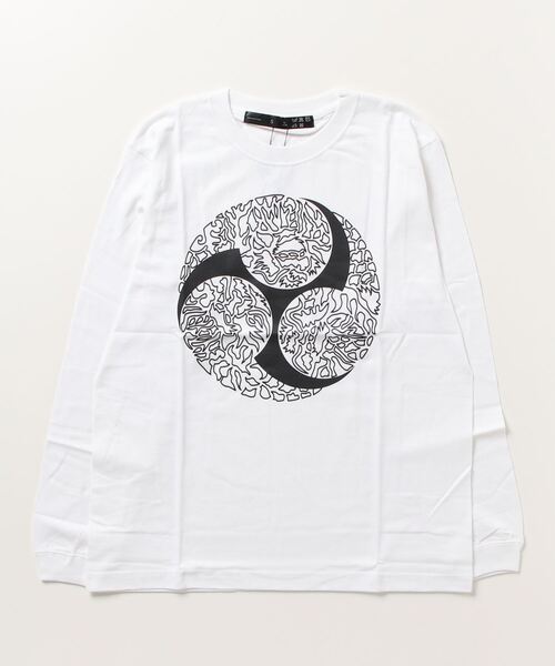 PR01.(ピーアールワン)の「OSA T-shrit no.00Longsleeve「Tomoeryu」(Tシャツ/カットソー・メンズ・ホワイト/ブラック・SMALL/MEDIUM/LARGE)」の2枚目の写真