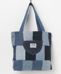 LAROCCA デニム パッチワーク バッグ レザーキャンバス LAROCCA デニム パッチワーク バッグ レザーキャンバス｜Yahoo