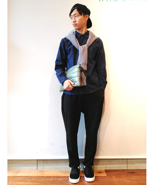 WHO'S WHO gallery(フーズフーギャラリー)の「POP 迷彩柄JQBDシャツ(シャツ/ブラウス・メンズ・ネイビー・MEDIUM/LARGE)」の12枚目の写真