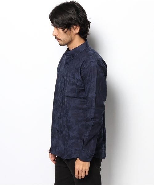 WHO'S WHO gallery(フーズフーギャラリー)の「POP 迷彩柄JQBDシャツ(シャツ/ブラウス・メンズ・ネイビー・MEDIUM/LARGE)」の2枚目の写真