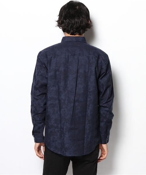 WHO'S WHO gallery(フーズフーギャラリー)の「POP 迷彩柄JQBDシャツ(シャツ/ブラウス・メンズ・ネイビー・MEDIUM/LARGE)」の3枚目の写真