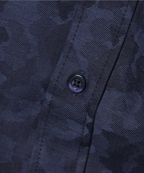 WHO'S WHO gallery(フーズフーギャラリー)の「POP 迷彩柄JQBDシャツ(シャツ/ブラウス・メンズ・ネイビー・MEDIUM/LARGE)」の7枚目の写真