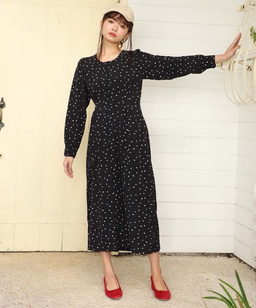 One After Another Nice Claup ワンアフターアナザーナイスクラップ の 柄アソートロングワンピース ワンピース Wear