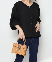 minia | ミニトランクバスケット ＜ ショルダー＆ハンド２WAY ＞　[ minia ]　≪2019SS新作≫(ハンドバッグ)