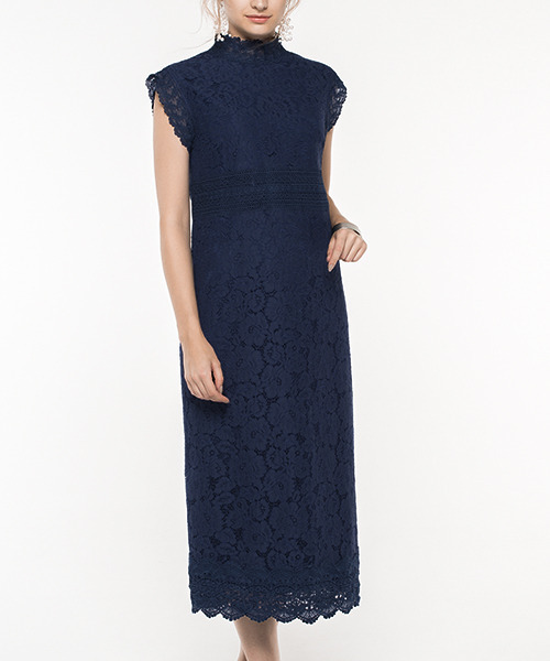 総レースハイネックスレンダー結婚式ワンピース 二次会 成人式 同窓会 謝恩会 お呼ばれ対応フォーマルパーティードレス ドレス Girl ガール のファッション通販 Zozotown