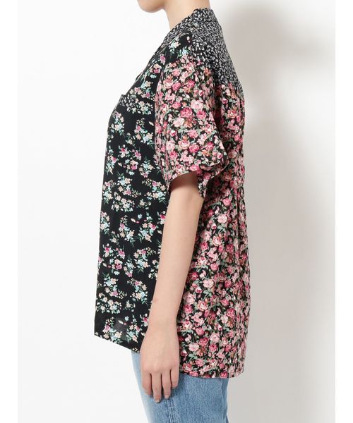 jouetie（ジュエティ）の「クレイジーパターンオーバーシャツ（シャツ/ブラウス・レディース・ブラック/レッド/ピンク・MEDIUM）」の6枚目の写真