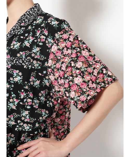 jouetie（ジュエティ）の「クレイジーパターンオーバーシャツ（シャツ/ブラウス・レディース・ブラック/レッド/ピンク・MEDIUM）」の9枚目の写真