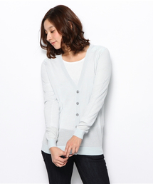 バックヨークレースVネックカーディガン