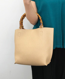 A/C DESIGN BY ALPHA CUBIC | ◇カタログ掲載◇バンブーハンドルトートバッグ(トートバッグ)