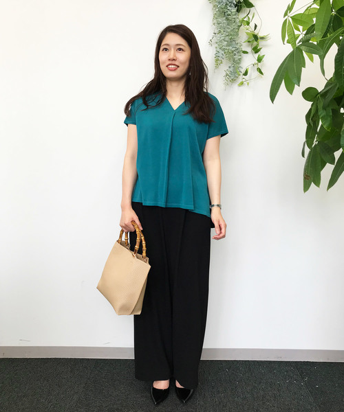 A/C DESIGN BY ALPHA CUBIC（エーシーデザインバイアルファキュービック）の「◇カタログ掲載◇バンブーハンドルトートバッグ（トートバッグ・レディース・ベージュ/オフホワイト/ブラック・フリー）」の10枚目の写真