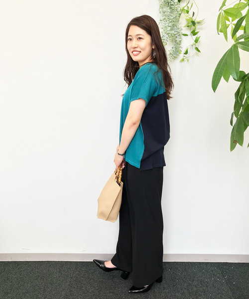 A/C DESIGN BY ALPHA CUBIC（エーシーデザインバイアルファキュービック）の「◇カタログ掲載◇バンブーハンドルトートバッグ（トートバッグ・レディース・ベージュ/オフホワイト/ブラック・フリー）」の7枚目の写真