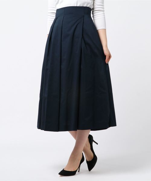 12Twelve Agenda(トゥエルブ アジェンダ)の「イレギュラータックフレアスカート(スカート・レディース・パープル/ネイビー/キャメル・S/M)」の12枚目の写真