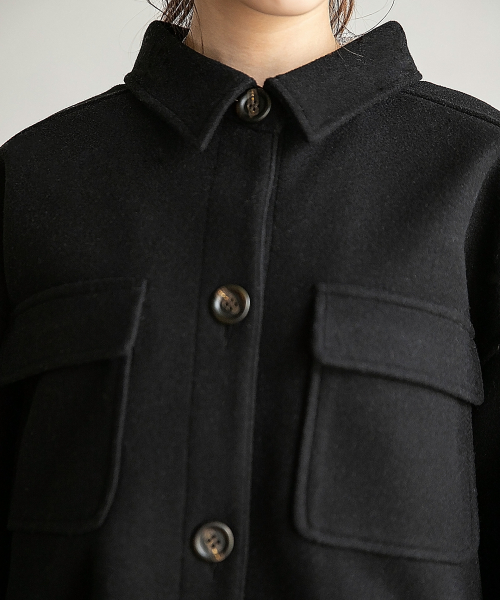 Heather（ヘザー）の「ナカワタCPOコート　847448（その他アウター・レディース・ホワイト/ブラック/ブラウン/オートミール・FREE）」の11枚目の写真