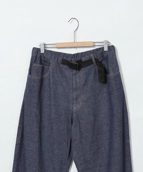 coen（コーエン）の「ワイドエバーリジッドデニムイージーパンツ（デニムパンツ・メンズ・ネイビー・LARGE/MEDIUM/SMALL/X-LARGE）」の2枚目の写真