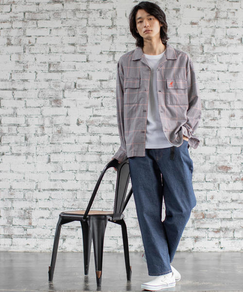 coen（コーエン）の「ワイドエバーリジッドデニムイージーパンツ（デニムパンツ・メンズ・ネイビー・LARGE/MEDIUM/SMALL/X-LARGE）」の15枚目の写真