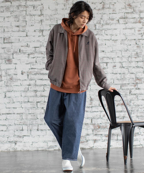 coen（コーエン）の「ワイドエバーリジッドデニムイージーパンツ（デニムパンツ・メンズ・ネイビー・LARGE/MEDIUM/SMALL/X-LARGE）」の17枚目の写真